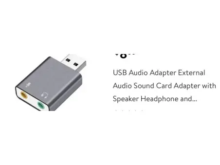 Adaptateur audio USB, Carte son