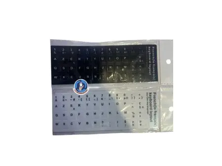 Autocollant disposition des lettres clavier français