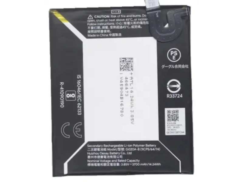 G020A-B GOOGLE PIXEL 3a XL BATTERIE G020A-B GOOGLE PIXEL 3a XL BATTERIE