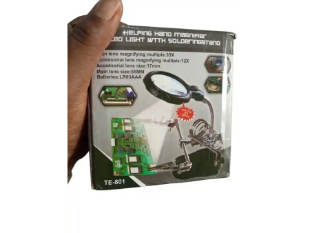 TE-801Multi-function Table Magnifying glass, PCB Soldering iron Stand Holder