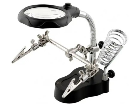 TE-801Multi-function Table Magnifying glass, PCB Soldering iron Stand Holder