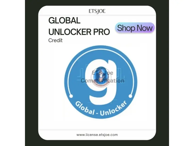 Crédit Global Unlocker Pro Tool Nouvel utilisateur/compte