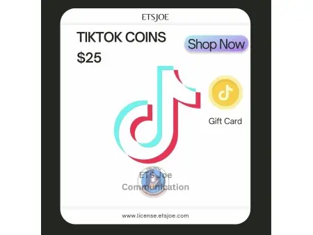 TikTok Coins $25 Gift Card