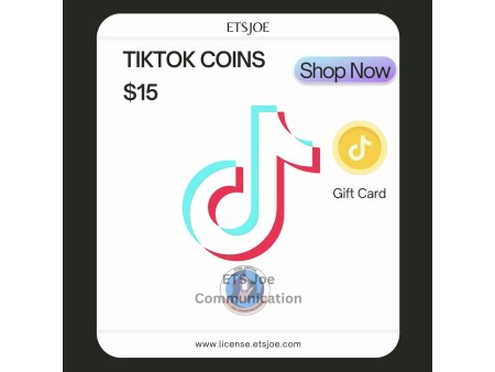 TikTok Coins $15 Gift Card