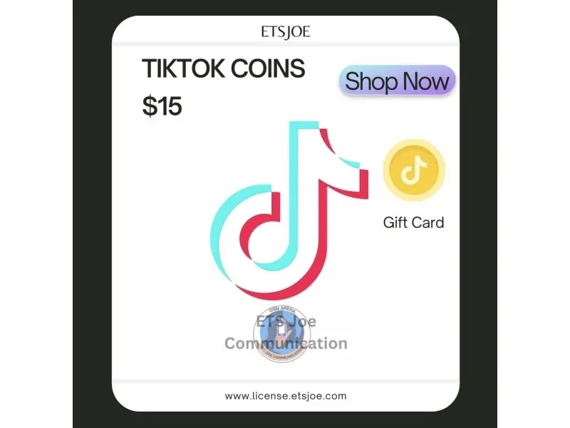 TikTok Coins $15 Gift Card