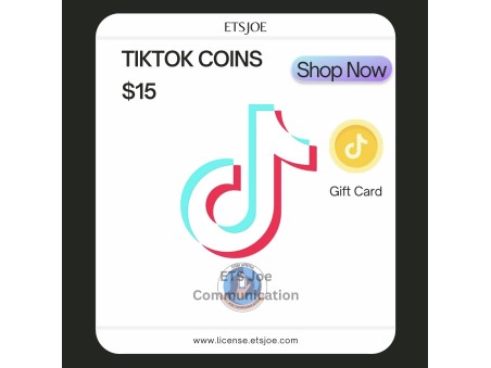 TikTok Coins $15 Gift Card