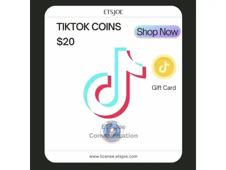 TikTok Coins $20 Gift Card