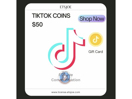 TikTok Coins $50 Gift Card