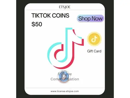 TikTok Coins $50 Gift Card