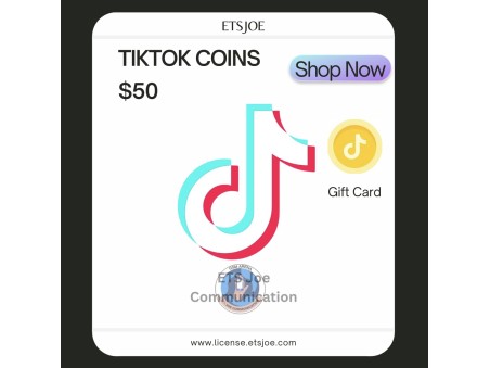 TikTok Coins $50 Gift Card